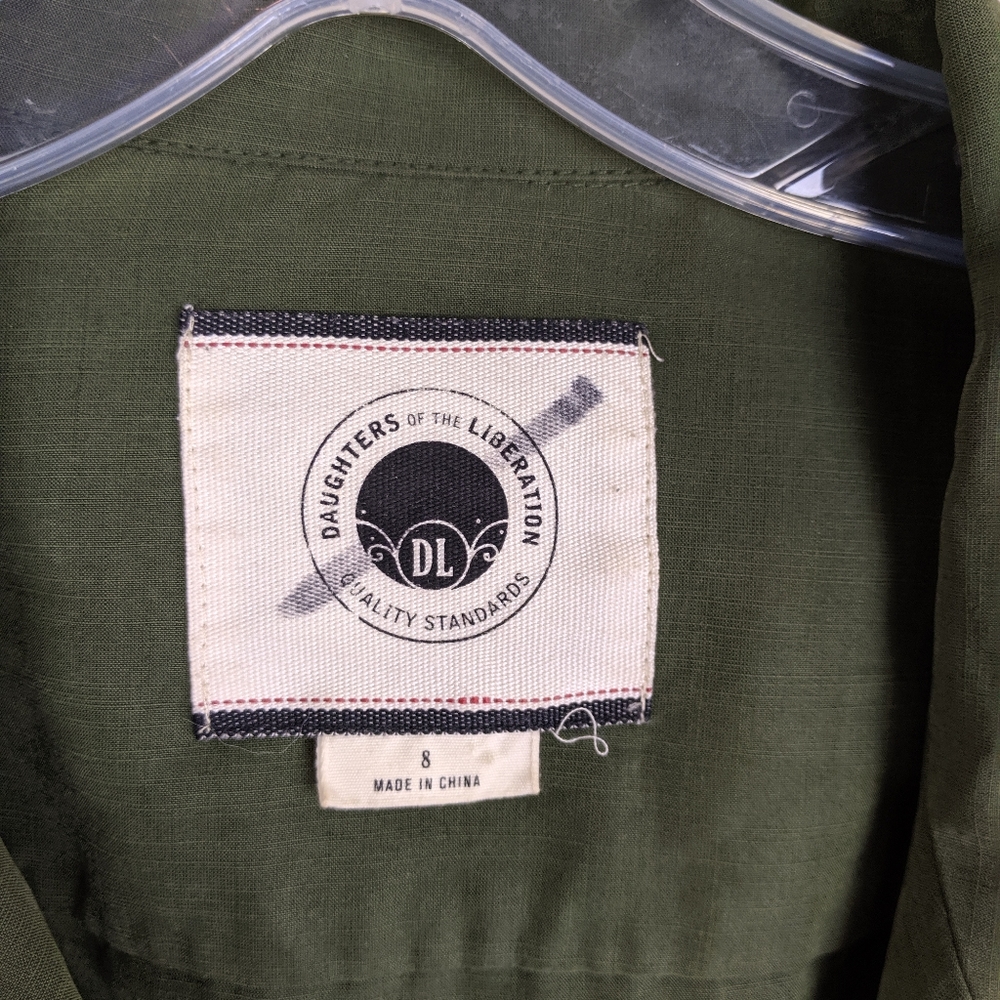 Anthropologie | Army Green Button Jacket -E76 - Picture 4 of 8